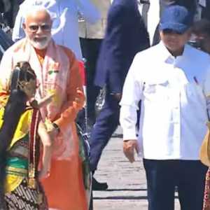 Tarian Rama-Shinta Sambut Kedatangan Prabowo dan PM Modi di Candi Prambanan
