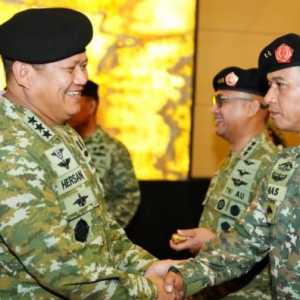 Irjen TNI Terima Laporan Korps Kenaikan Pangkat 105 Pati