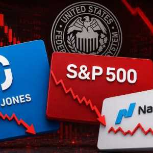 Wall Street Merah Sambut Keputusan The Fed