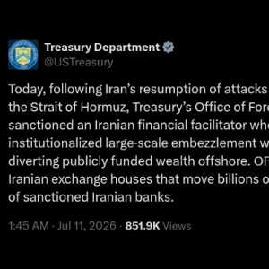 AS Jatuhkan Sanksi ke Pemodal Iran di Dubai, Diduga Danai Lingkaran Dalam Khamenei