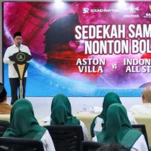 Baznas dan Sound Rhythm Ajak Nonton Bola Sambil Sedekah