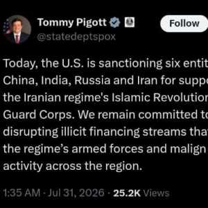 AS Kembali Sanksi Jaringan Garda Revolusi Iran
