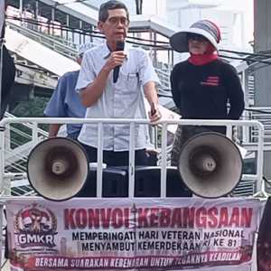 Konvoi Kebangsaan di Gedung Merah Putih, GMKR Desak KPK Adili Jokowi