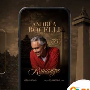 Mau Nonton Andrea Bocelli? Pakai BNI Bisa Diskon 20 Persen