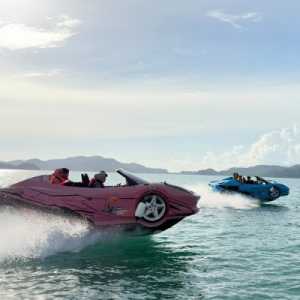 Island Hopping dengan Jet Car Ferrari (Foto: RMOL/Hani Fatunnisa)