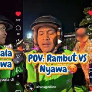 Driver Ojol Ini Tolak Antar Penumpang Tak Mau Pakai Helm