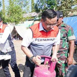 Dirut Pertamina Salurkan Bantuan