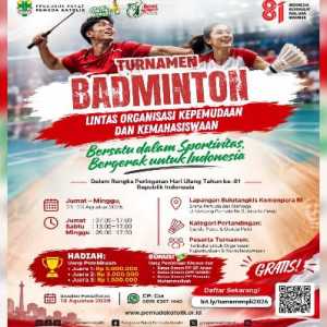 Pemuda Katolik Gelar Lomba Badminton untuk Milenial dan Gen Z di Kemenpora