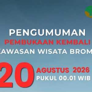 Bromo Kembali Dibuka 20 Agustus 2026, Ini Aturan untuk Wisatawan