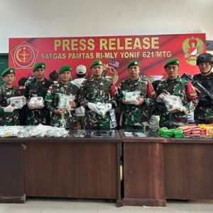 Penyelundupan Sabu di Perbatasan RI-Malaysia Berhasil Digagalkan Tim Gabungan