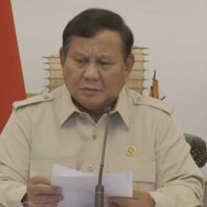 Prabowo Pimpin Ratas Virtual Penanggulangan Bencana dari Istana