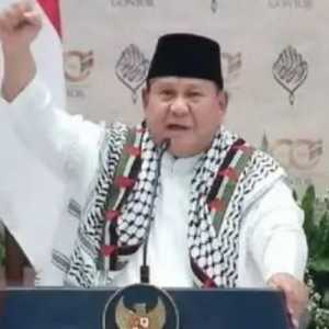 Prabowo Teriak “Free Palestine” Tiga Kali, Singgung Indonesia Tak Berdaya Bantu Palestina