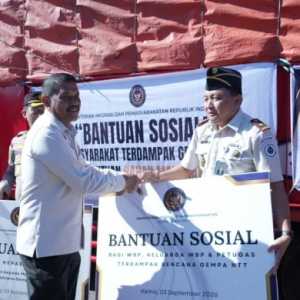 Kemenimipas Salurkan Donasi ke Korban Gempa NTT