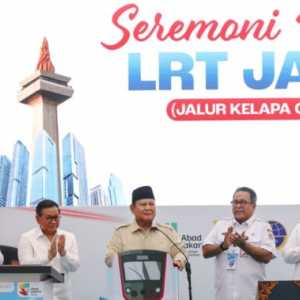 Peresmian LRT Kelapa Gading-Manggarai Tonggak Penguatan Transum
