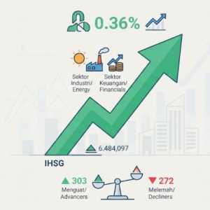 IHSG Sesi I Menguat, Sektor Energi Ikut Menghijau