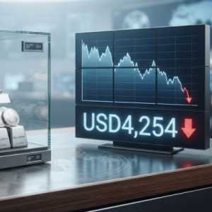 Tertekan Lonjakan Minyak, Harga Emas Dunia Anjlok ke Level 4.254 Dolar AS