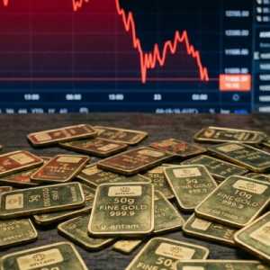 Harga Emas Turun di Akhir Pekan