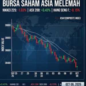 Bursa Asia Memerah Terseret Sentimen AI dan Minyak