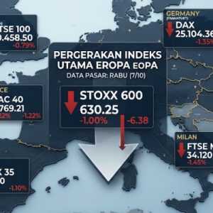 Bursa Eropa Berguguran Disengat Lonjakan Minyak dan Obligasi