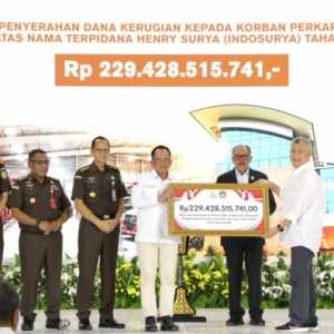 DPR Apresiasi BPA Kejagung Kembalikan Rp229 Miliar ke Korban Kasus Indosurya