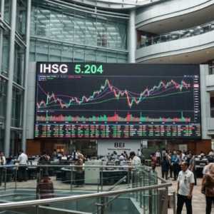 IHSG Rebound 4,16 Persen ke 5.204, Seluruh Sektor Saham Menguat