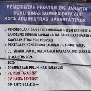 Proyek Saluran Rp1,5 Miliar Diduga  Dikerjakan Asal-asalan