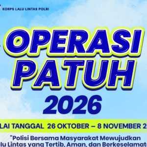 Jadwal Operasi Patuh 2026 Mulai 26 Oktober hingga 8 November