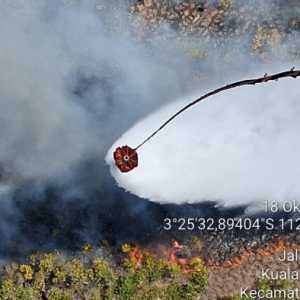 Water Bombing Dimaksimalkan Padamkan Karhutla Tanjung Puting