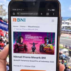 BNI Tebar Cashback hingga Rp500 Ribu di MotoGP Mandalika 2026