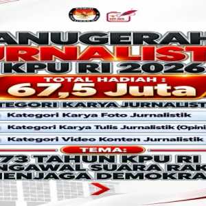 Antusiasme Tinggi, Pendaftaran Anugerah Jurnalistik KPU 2026 Diperpanjang