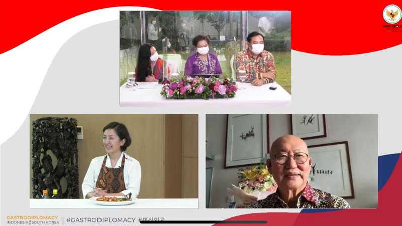 GastroDiplomacy from Jakarta to SeoulÂ  ditayangkan langsung di akun media sosial KBRI Seoul, Sabtu (26/6)./KBRI Seoul