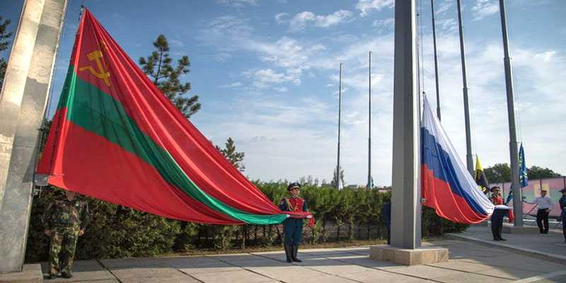 Bendera negara Transnistria yang belum diakui PBB/Net