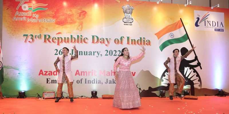 Perayaan Hari Republik ke-73 yang digelar Kedutaan Besar India di Jakarta/Ist