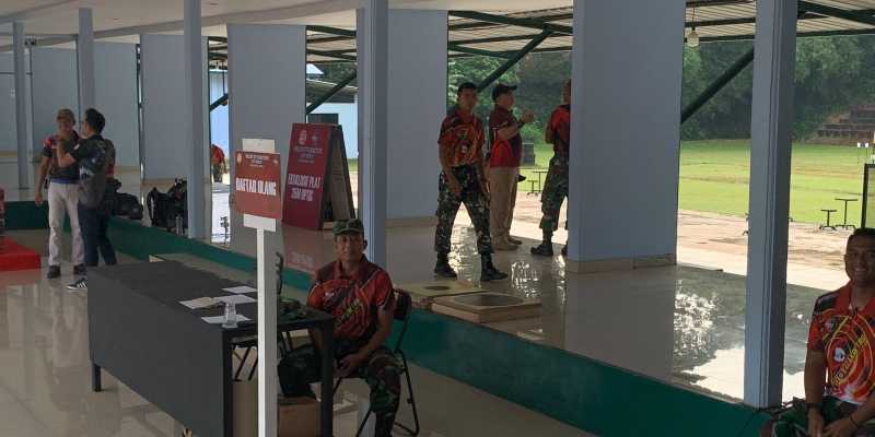 Lokasi pendaftaran kejuaraan tembak di Lapangan Wing 1 Kopasgat Halim Perdana Kusuma, Jakarta Timur/Ist
