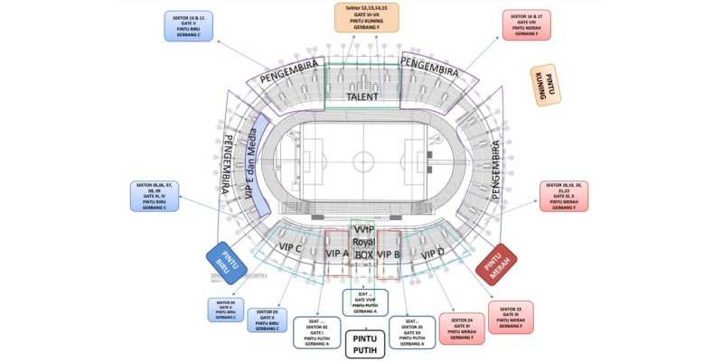 Mapping Stadion Manahan Solo untuk Pembukaan Muktamar ke-48 Muhammadiyah dan Aisyiyah/Ist