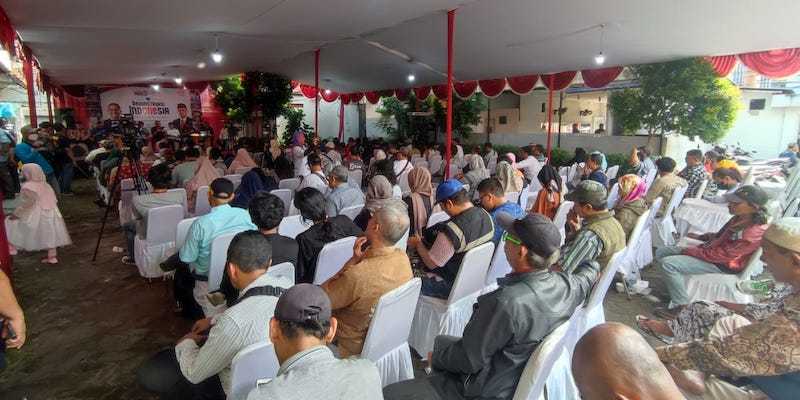 Massa yang hadir di launching BroNies dan PPR di Posko Pilihan Rakyat di Jatinegara, Jakarta Timur/RMOL