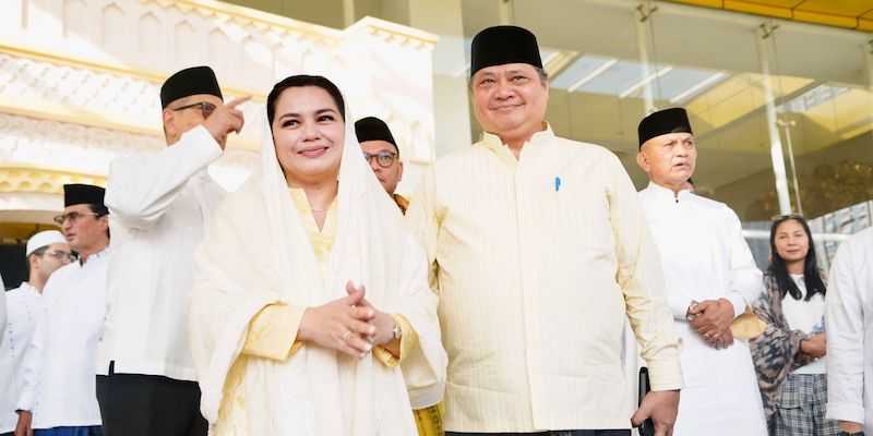 Ketua Umum Partai Golkar, Airlangga Hartarto dan Ibu Yanti Airlangga/RMOL