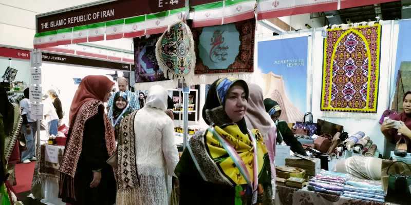 Booth bazar Kedutaan Besar Iran di Bazar Amal Tahunan WIC 2024/RMOL