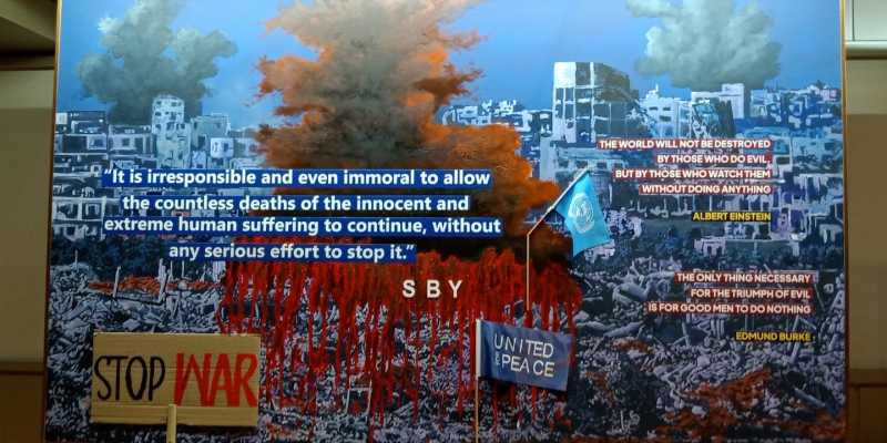 Salah satu lukisan karya Susilo Bambang Yudhoyono (SBY)/RMOL