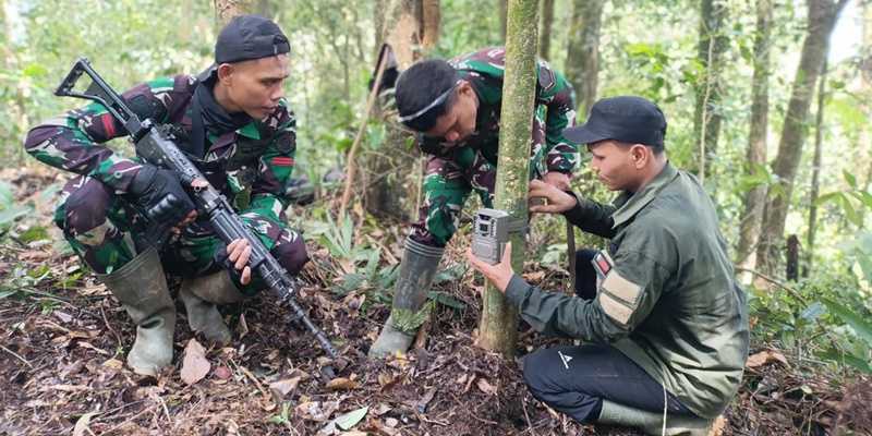 Tim Ekspedisi Macan Tutul Jawa yang terdiri dari TNI AD dan Sanggabuana Conservation Foundation (SCF). (Foto: Dispenad) 