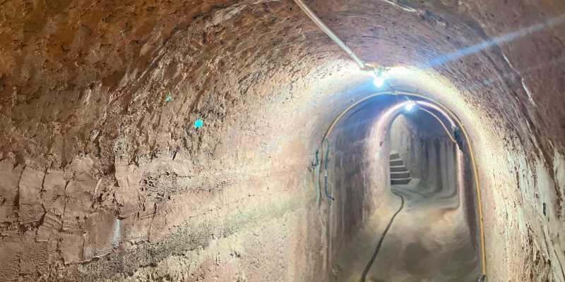 terowongan bawah tanah Museum Angkatan Tentera Port Dickson (Foto: RMOL/Hani Fatunnisa) 