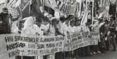 Aksi demontarsi menentang sikap Presiden Soekarno./Repro