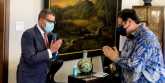 Menko Perekonomian Airlangga Hartarto dan Presiden COP26 Alok Sharma/RMOL