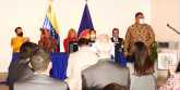 Ketua Umum JMSI Teguh Santosa berbicara di Konferensi ASEAN-Venezuela di PDVSA La Estancia, La Floresta, Caracas, Kamis pagi (25/11)/RMOL