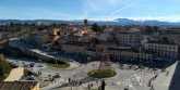 Lanskap kota Segovia, Castilla y LeÃ³n, di Spanyol./Ist
