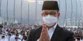 Gubernur DKI Jakarta Anies Baswedan saat Sholat idulfitri di JIS/Ist