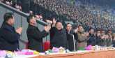 Perayaan Tahun Baru 2023 di Stadion May Day, Pyongyang pada Sabtu malam, 31 Desember 2022/KCNA
