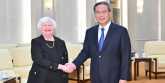 Perdana Menteri China Li Qiang bertemu dengan Menteri Keuangan AS Janet Yellen di Beijing pada 7 Juli 2023/Net