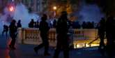 Polisi Prancis saat berusaha membubarkan demonstran pro-Palestina/Net