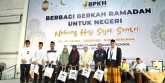 Foto bersama santri penerima bingkisan lebaran BPKH Berbagi Berkah Ramadhan untuk Negeri/RMOL